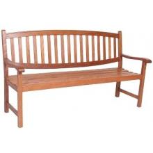 Eden Outdoor Living Brighton Keruing Wood Bench - Triple