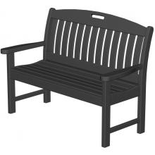 Poly-Wood Recycled Plastic Wood Nautical Bench - 48 Inches