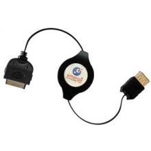IPOD RETRACTABLE USB 2.0 SYNC & CHARGE CABLE, 3.2 FT (BLACK)