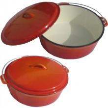 Enamel Cast Iron Dutch Oven - 6 Qt