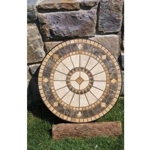Alfresco Home Compass Outdoor Lounge Table Center Disc - 48 Inch Round