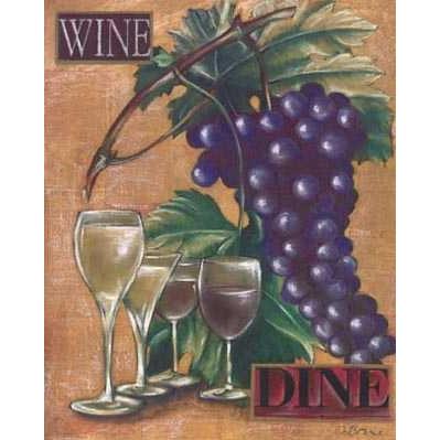 Wine And Dine I Poster Print
