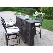 Oakland Living Marietta 4 Piece Bar Set With Cushions
