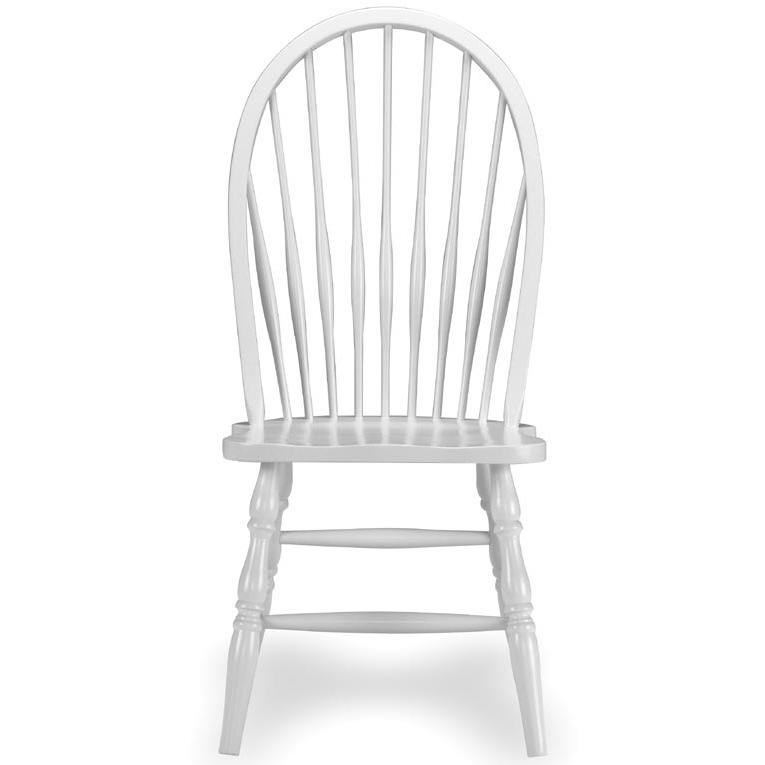 International Concepts Simply Linen Tall Windsor Side Chair - Linen White - 1C31-969