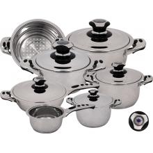 Ecotherm Dietetic Stainless Steel 12 Pcs. Cookware Set