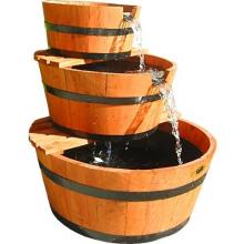 Alpine Three-Tier Barrel Fountain (Red)