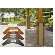 Stucco Post Bases Pergolas - Grey Finish