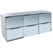 Perlick Freestanding Triple Refrigerator With Stainless Drawers (x 3)