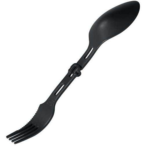 Black Foldable Spork, Plastic