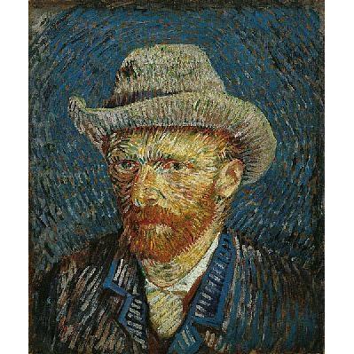 Self Portrait With Grey Hat, Paris 1887-1888 Poster Print