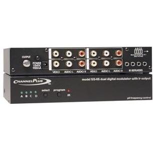 CHANNEL PLUS 5545 Deluxe Modulator Series With Infrared Emitter Ports (Quad-Source)