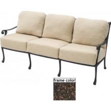 Suncoast Presidio Deep Seating Cast Aluminum Sofa - Mahogany
