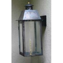 Regency GL25 Monroe Rue Natural Gas Light With Open Flame Burner And Electronic Ignition On Decorative Corner Wall Mount