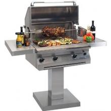 Solaire Gas Grills 30 Inch Infrared Propane Gas Grill With Rotisserie On Bolt Down Post