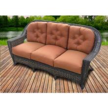 North Cape Augusta Resin Wicker 3 Seater Sofa Espresso
