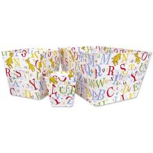 Dr Seuss ABC 3-Piece Fabric Storage Bin Set