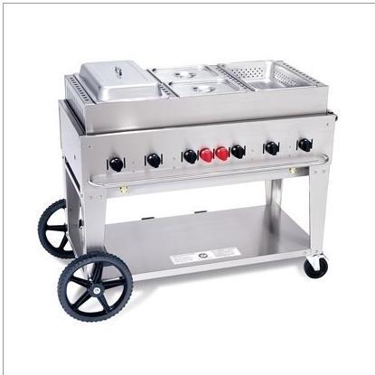 Crown Verity Gas Grills MS-4 Propane Gas Steamer/Foodwarmer