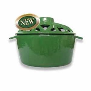 UniFlame Porcelain Coated Lattice Top Steamer- Finish: Green