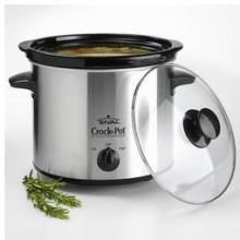 RIVAL 4QT SLOW COOKER BLACK & CHROME