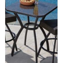 Alfresco Home Vento 29.5 Inch Square Bar Table W/Granite Top