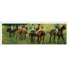 Racehorses In A Landscape (Detail) Poster Print