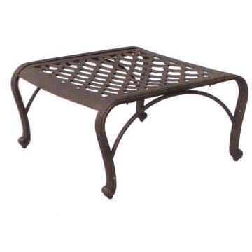 Darlee Catalina Cast Aluminum Ottoman With Cushion by Darlee