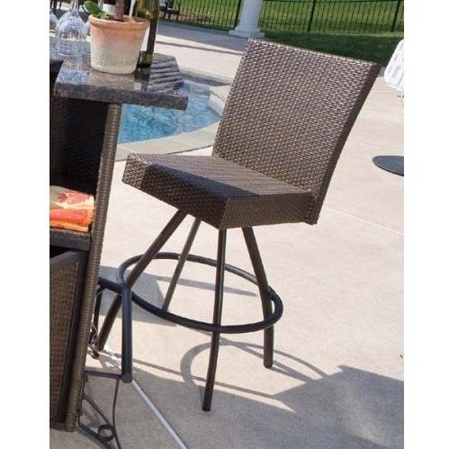Alfresco Home Vento Outdoor Swivel Bar Chair - Set Of 2 by Alfresco Home