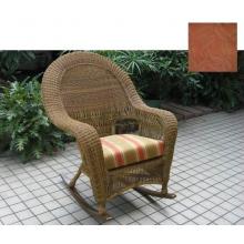 North Cape High Back Rocker/ Dining Chair Cushion ONLY (1) - Paprika Foliage