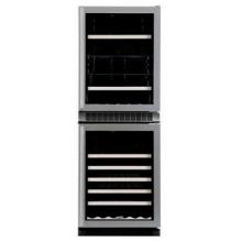 Marvel Luxury Beverage Center, 24 Inches X 68 Inches - Black Cabinet W/ Overlay Frame Glass Doors