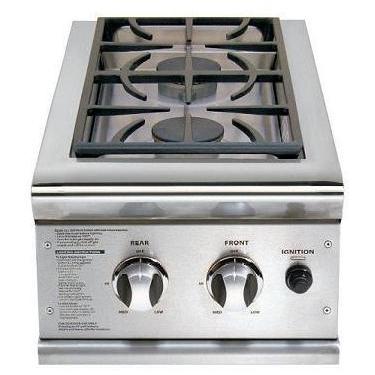 DCS Side Burner Natural Gas Double Side Burner Built In BGB132-BI