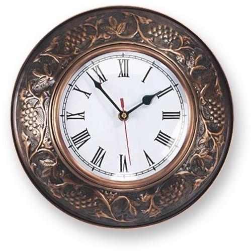 Old Dutch Copper Wall Clock - Antique