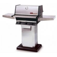 MHP Gas Grills THRG2 Hybrid Natural Gas Grill W/ SearMagic Grids On Stainless Patio Base