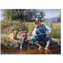 Fishin With Grandpa Poster Print