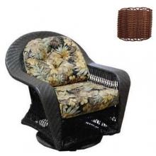 North Cape Cambridge Resin Wicker Chesapeake Swivel Glider Club Resin Wicker Chair - Antique Wash