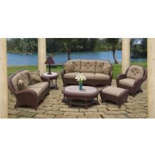 North Cape Catalina Resin Wicker Patio Lounge Set With Coffee Table And End Table - Antique Wash