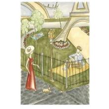 Parisian Holiday I Poster Print