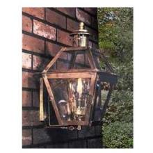 Gas Light America GL021 Old New Orleans Series Copper Natural Gas Light With Open Flame Burner On Wall Mount