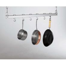 Chrome - Innovative 36 Inch Dual Track Ceiling Kitchen Rack