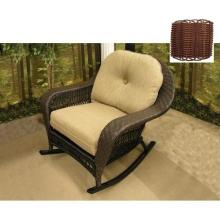 North Cape Cambridge Resin Wicker Rocker - Antique Wash