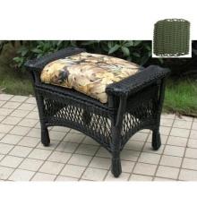 North Cape Pinehurst Resin Wicker Ottoman - Sage