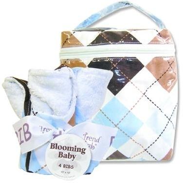 Prep School Blue Bottle Bag And Bib Set