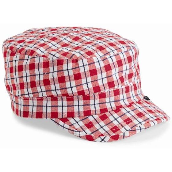 Peter Grimm Sister Cadet Cap - Red Plaid