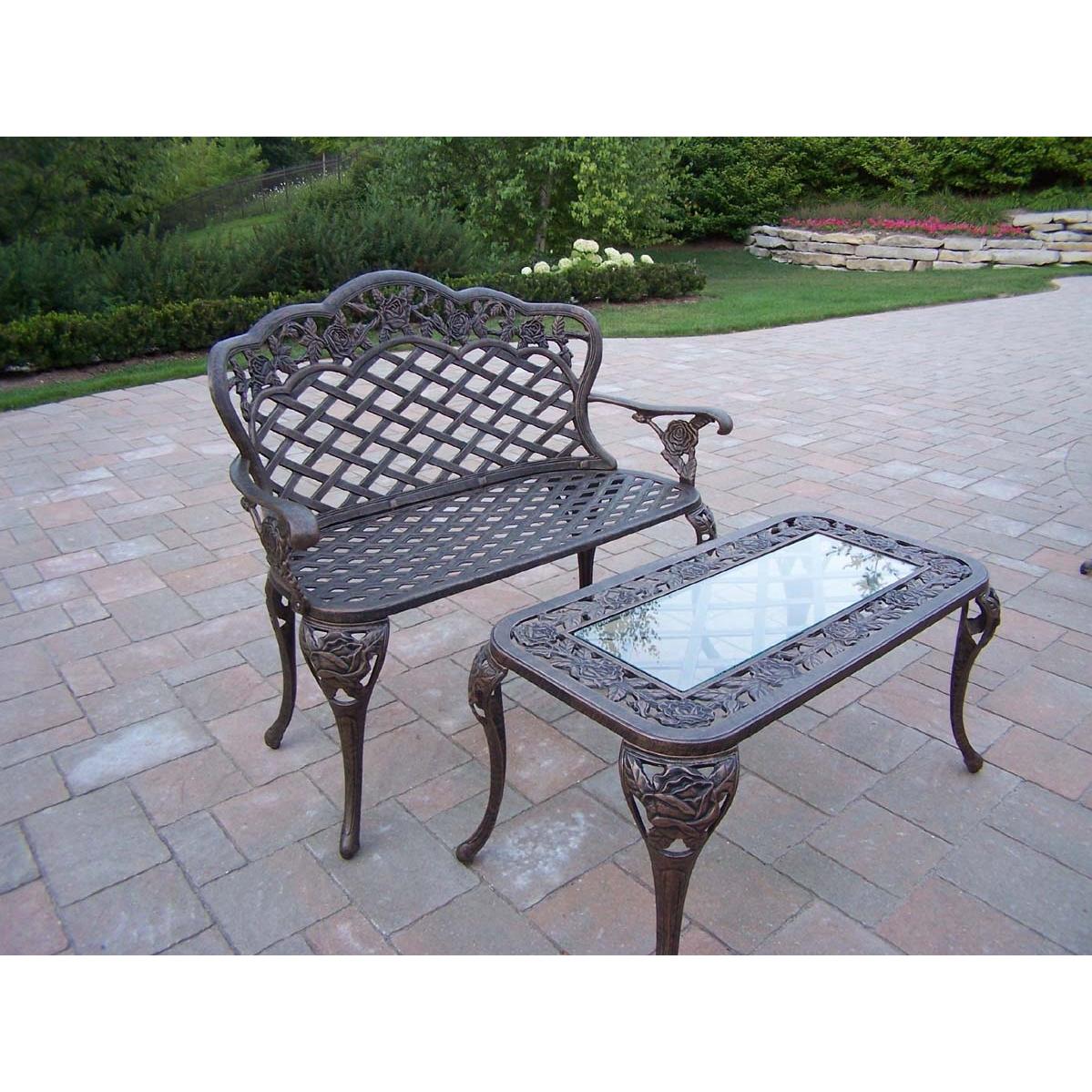 Oakland Living Tea Rose 2 Piece Loveseat Set
