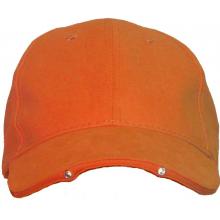 Lighted Structured Hat W/ 2 LED Lights Blaze Orange