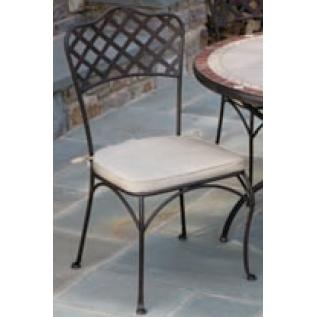 Alfresco Home Basketweave Side Chair With Cushion