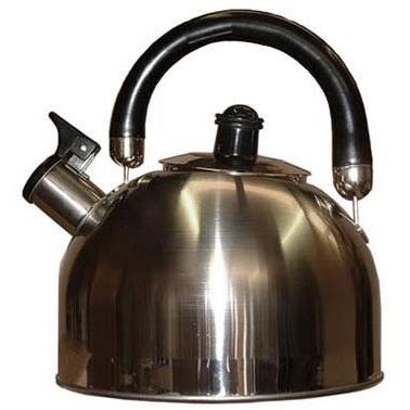 Oggi Stainless Whistling Kettle With Brass Lid