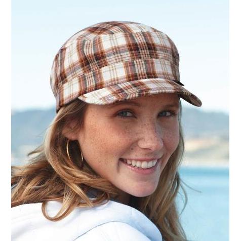 Peter Grimm Sister Cadet Cap - Brown Plaid