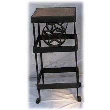 Teak Wood Small Plant Stand-Star