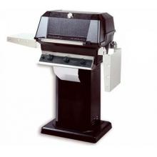MHP Gas Grills WHRG4DD Hybrid Natural Gas Grill W/ SearMagic Grids On Black Patio Base