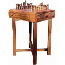 Teak Wood Hill Country Chess Table Small